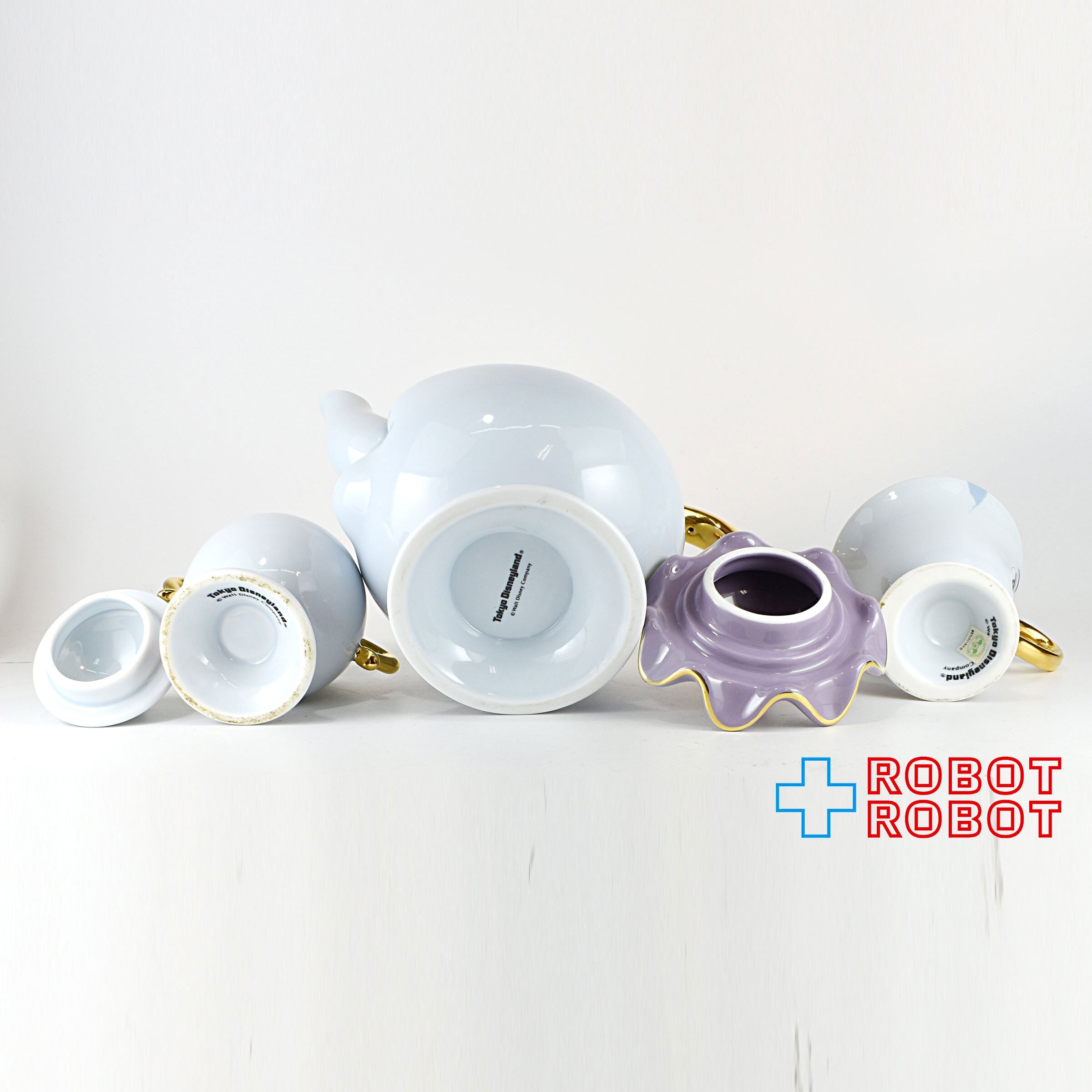 TDL ディズニー 美女と野獣 ポット夫人 陶器 ティーセット ※難有り