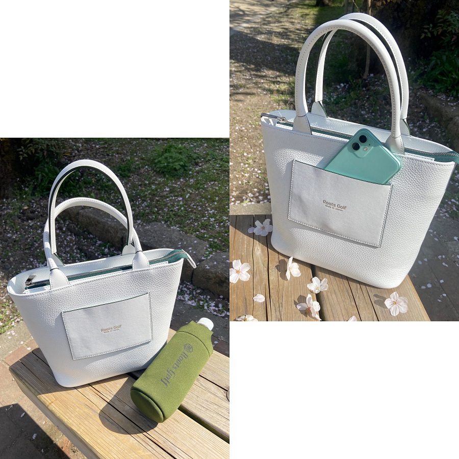 ルーツ カートバッグ ホワイトレザー｜ルーツゴルフオフィシャルショップ