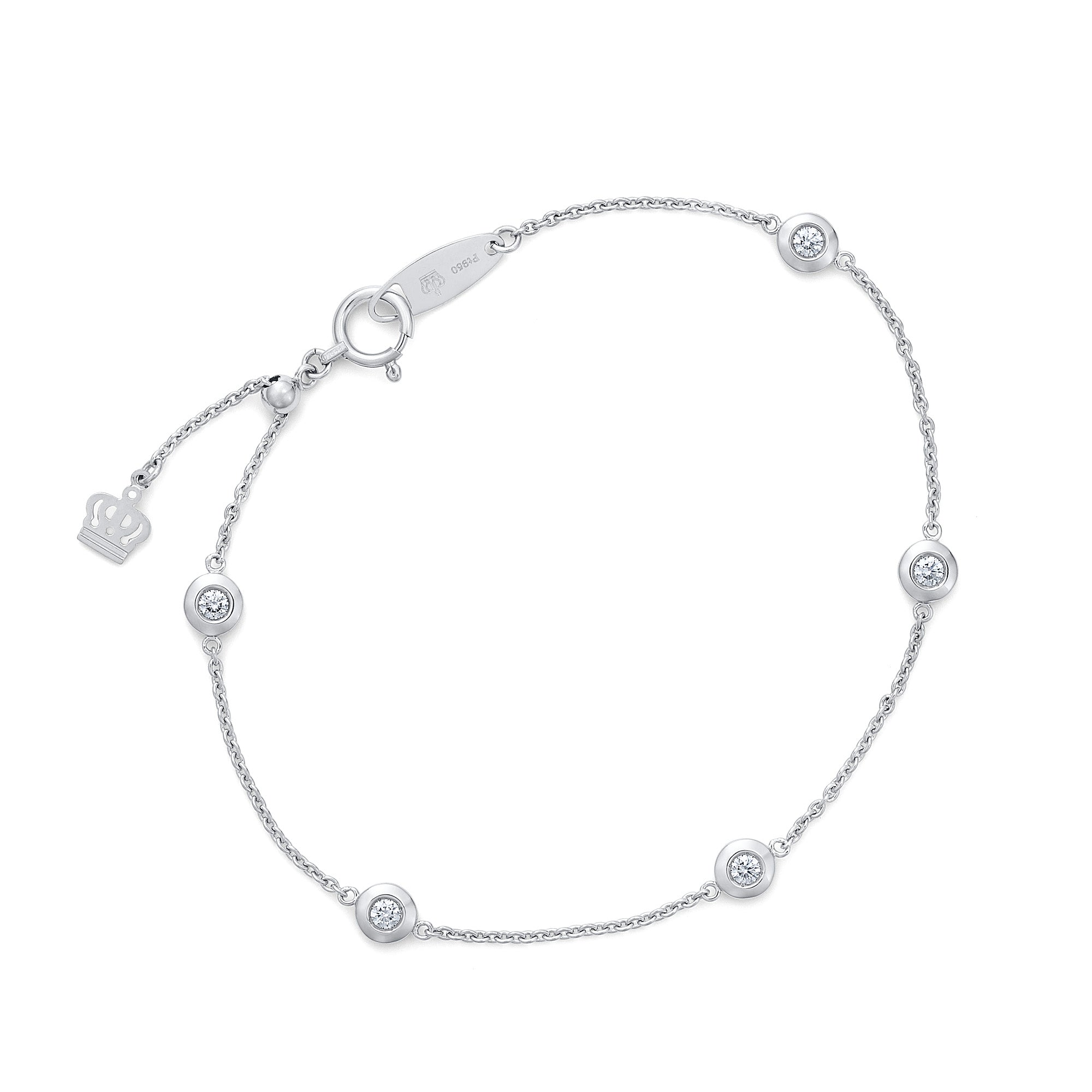 ギフト プラチナ ダイヤモンドブレスレット JAA0013BP｜ロイヤル