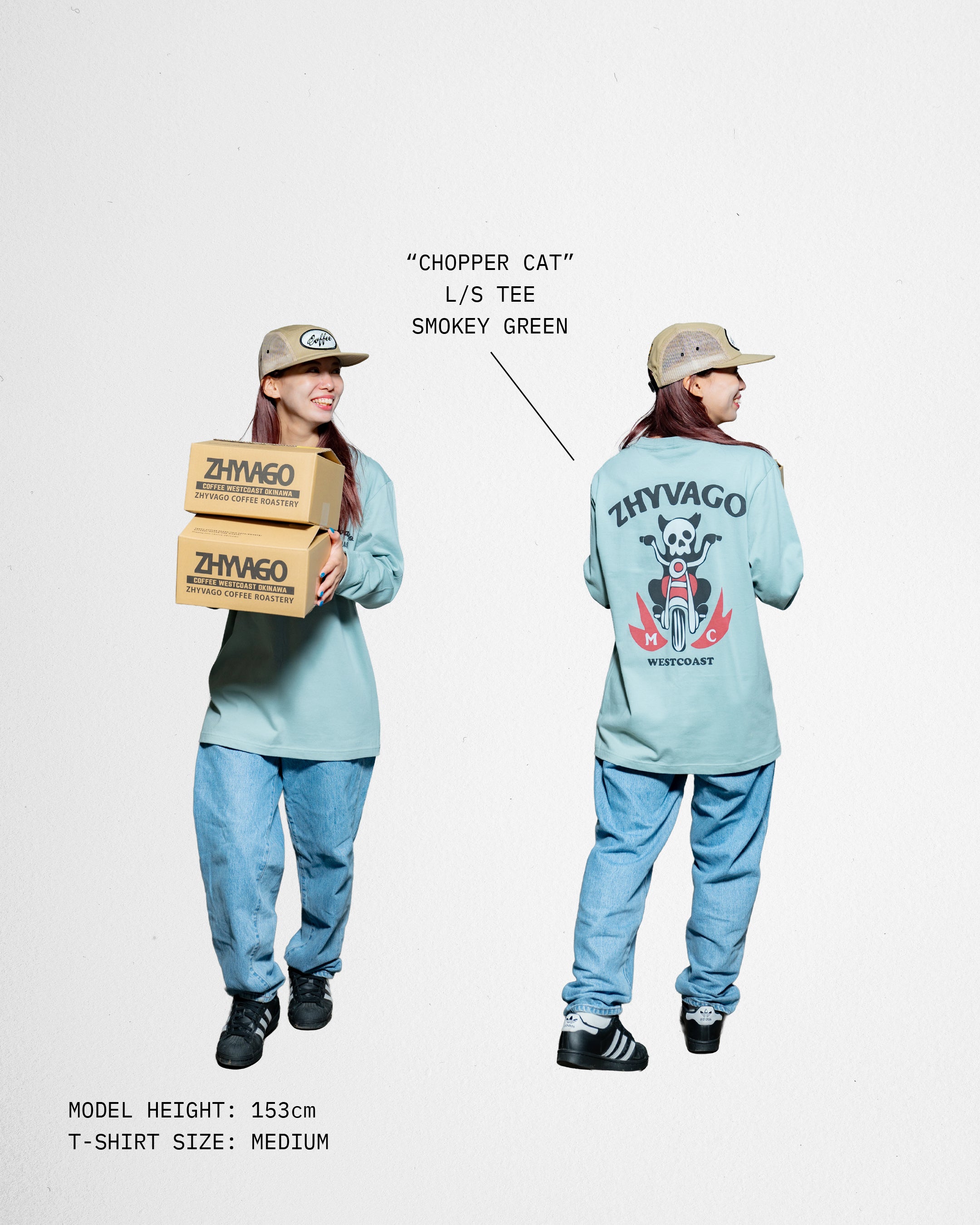 Chopper Cat L/S T-shirt