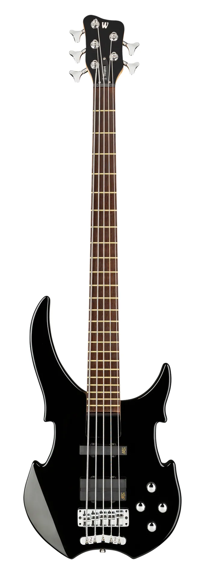 Warwick RockBass Vampyre, 5-String - Solid Black High Polish