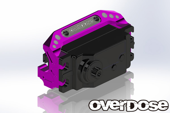 アルミサーボマウントセット/パープル※Vacula/Divall [(有)ウエルド]