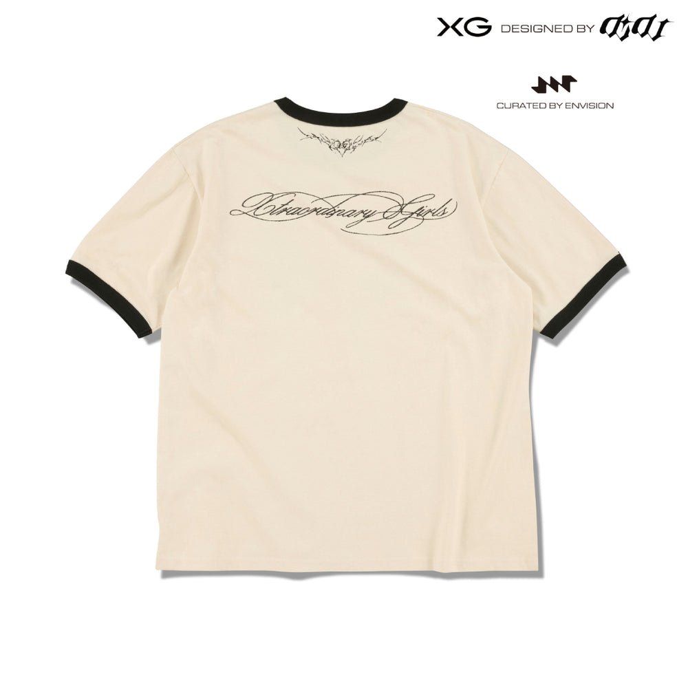 XG×DIDU curated by Envision presented at ENG Ringer Tee / BEIGE