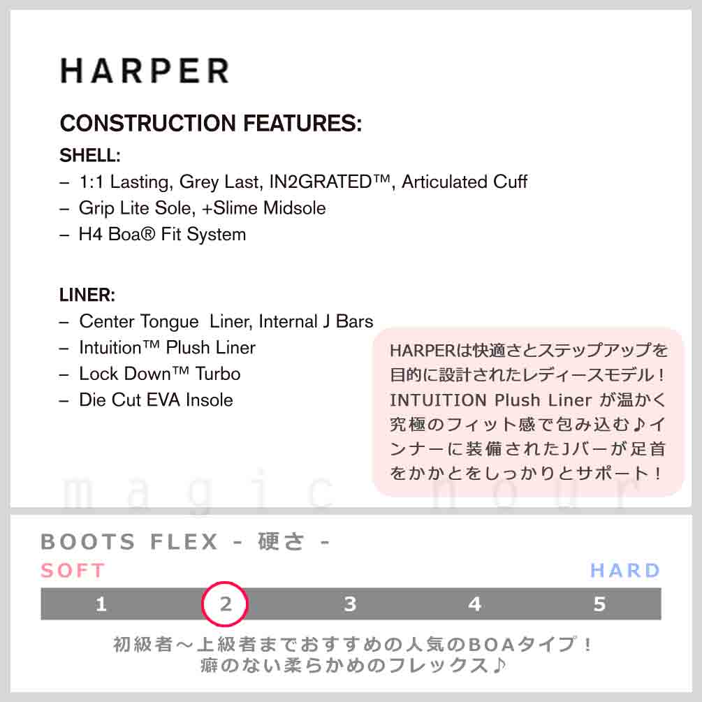 RIDE(ライド) スノーボード ブーツ BOA レディース RIDE ライド HARPER