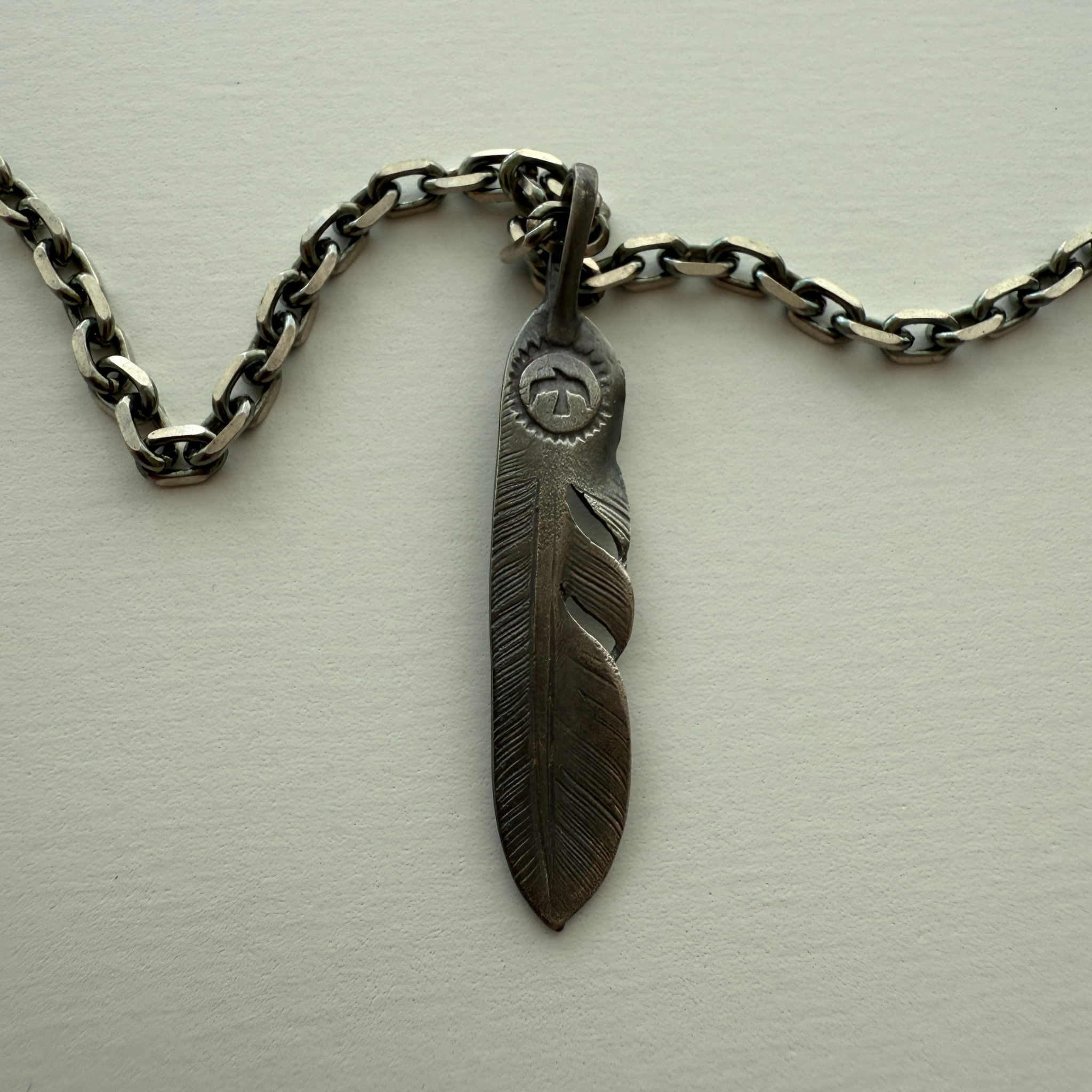 ゴローズ 金メタル付ホイール/イーグルフック細角チェーン（50cm）＋SV