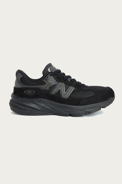 New Balance 990v6 | Black/Black | Canoe Club