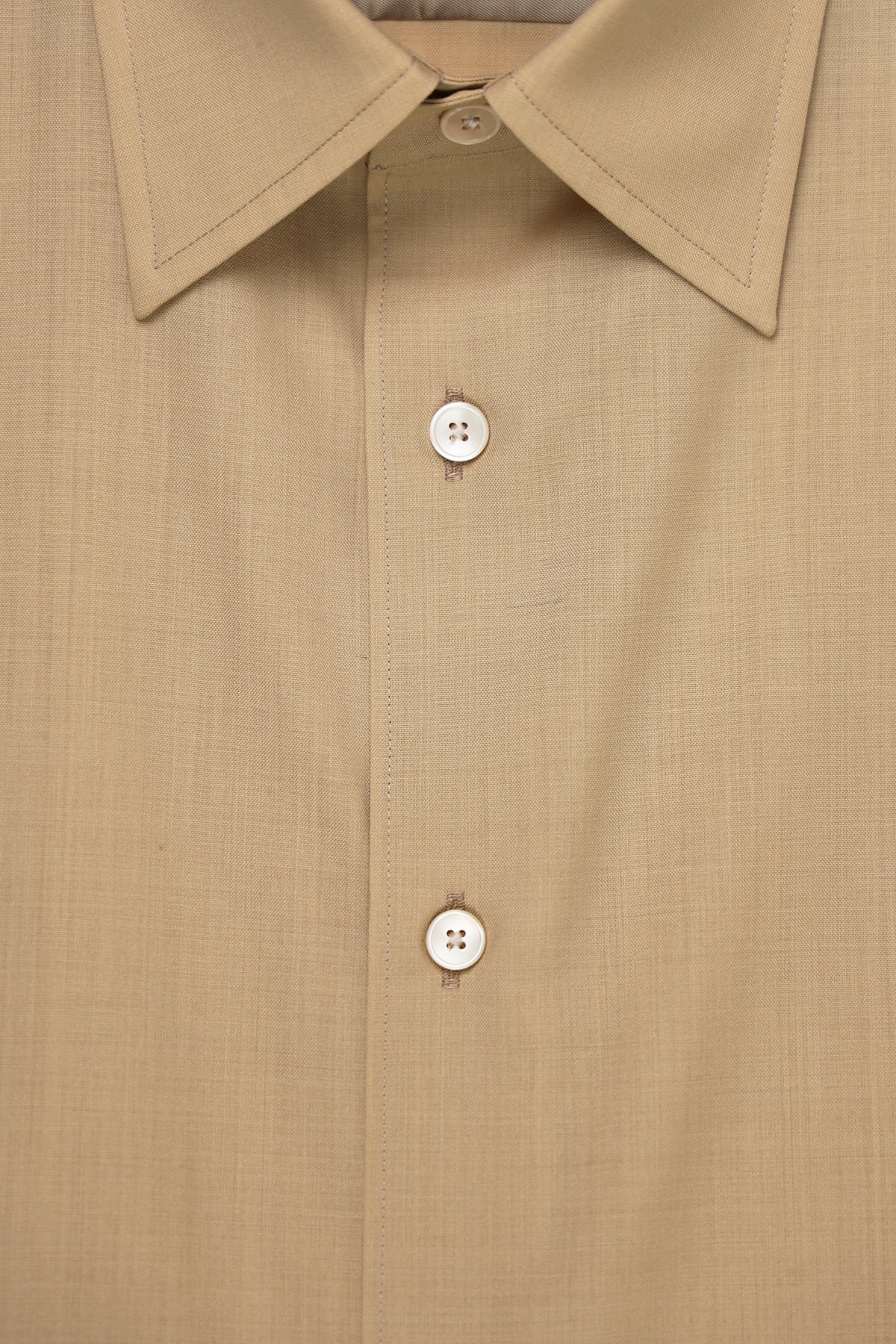 Auralee Superfine Tropical Wool Shirt | Top Beige | Canoe Club
