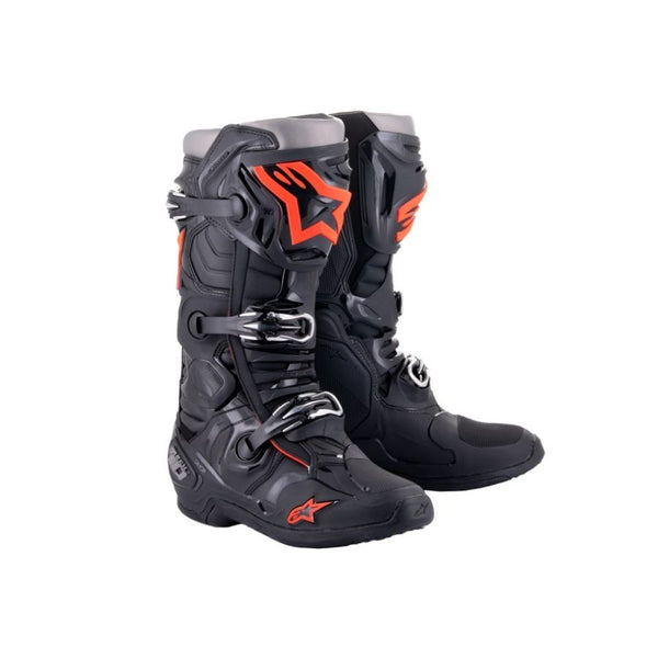 Alpinestars Tech 10 Black/Fluo Red Boot – Sierra Motorcycle Supply