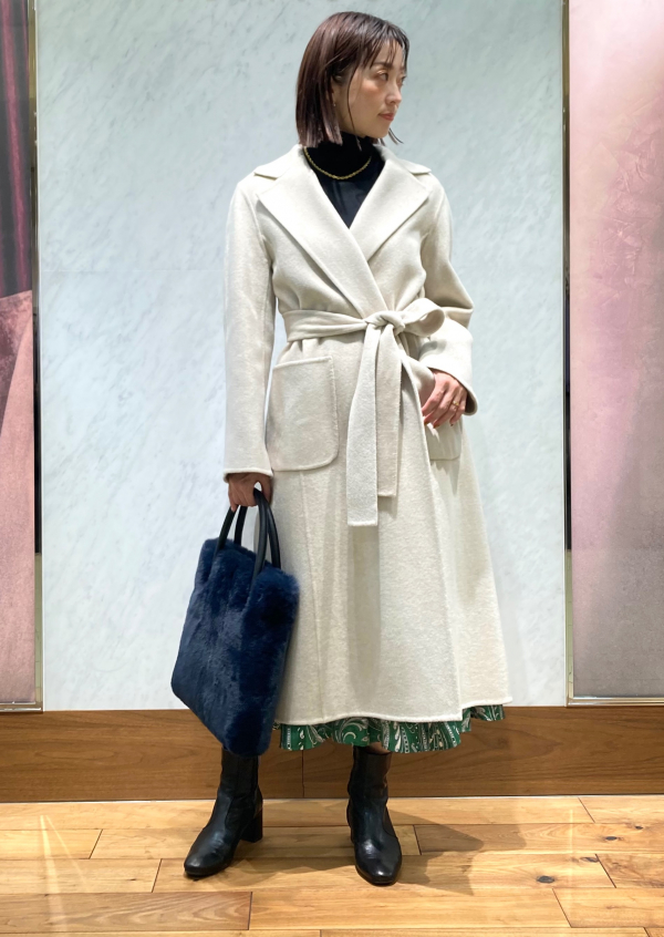 ピュアカシミヤダブルラップコート】 | アナイ | 大丸札幌店公式 SHOP BLOG