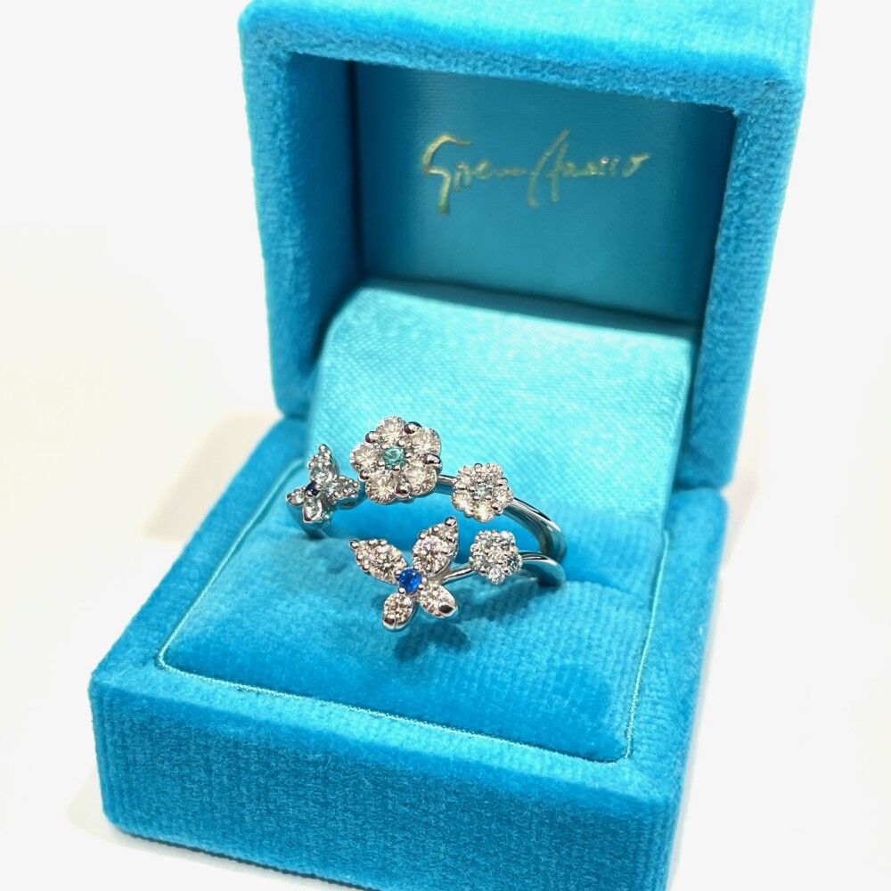 アウイナイトやパライバトルマリンがアクセントのリング | セイレーン