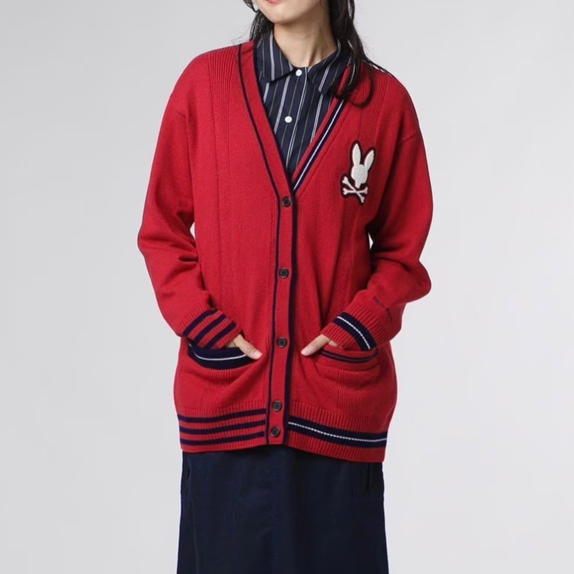 サイコバニー】レディース ニットカーディガン | Psycho Bunny