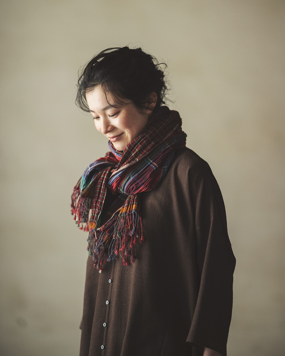 チェック二重織りスカーフ | ヨーガンレール ババグーリ | 松坂屋