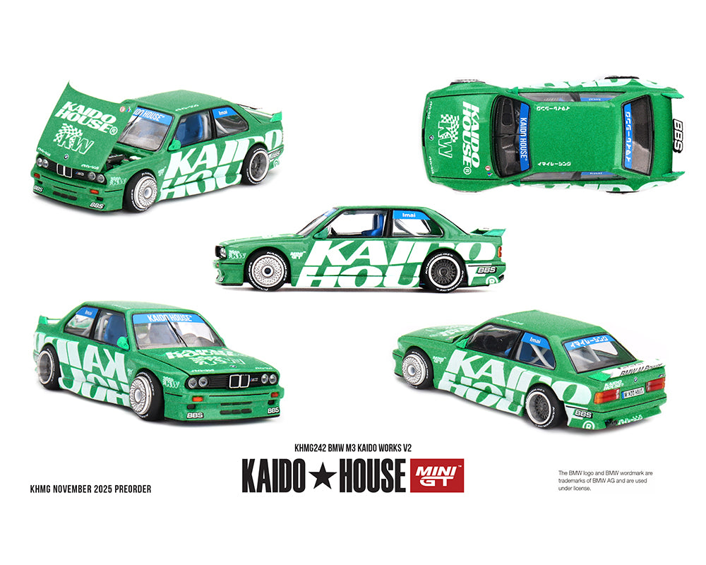 Kaido House x Mini GT BMW M3 Kaido Works V2- Green – DiecastTalk