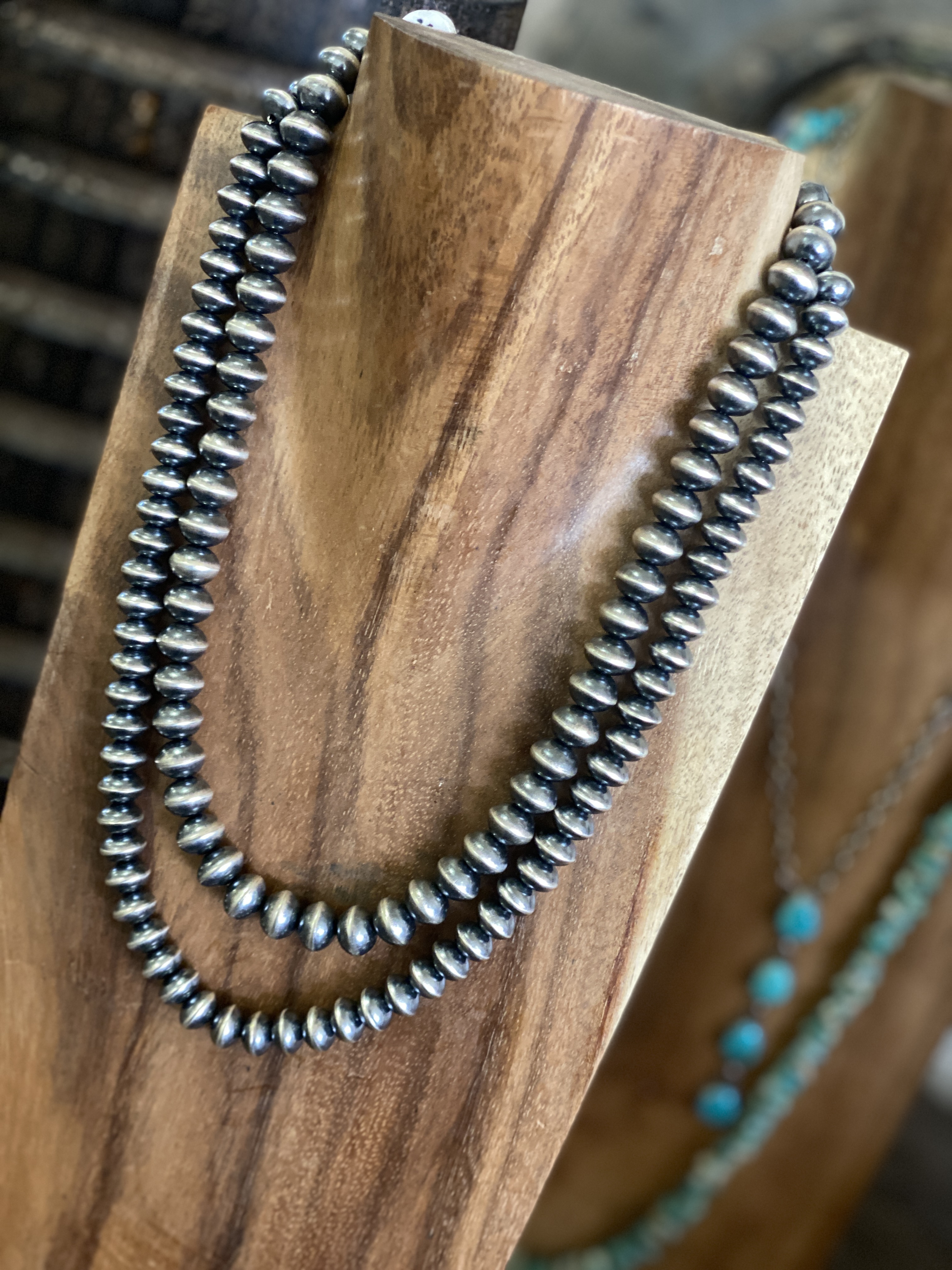 Sandra Zambrino: Handmade Saucer Navajo pearls