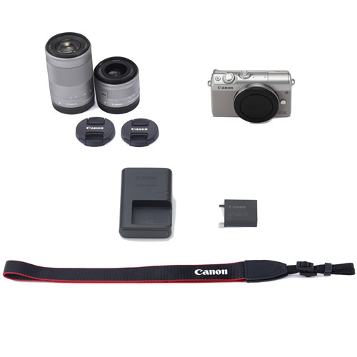 キヤノン EOS M100 ダブルズームキット グレー | ミラーレス一眼