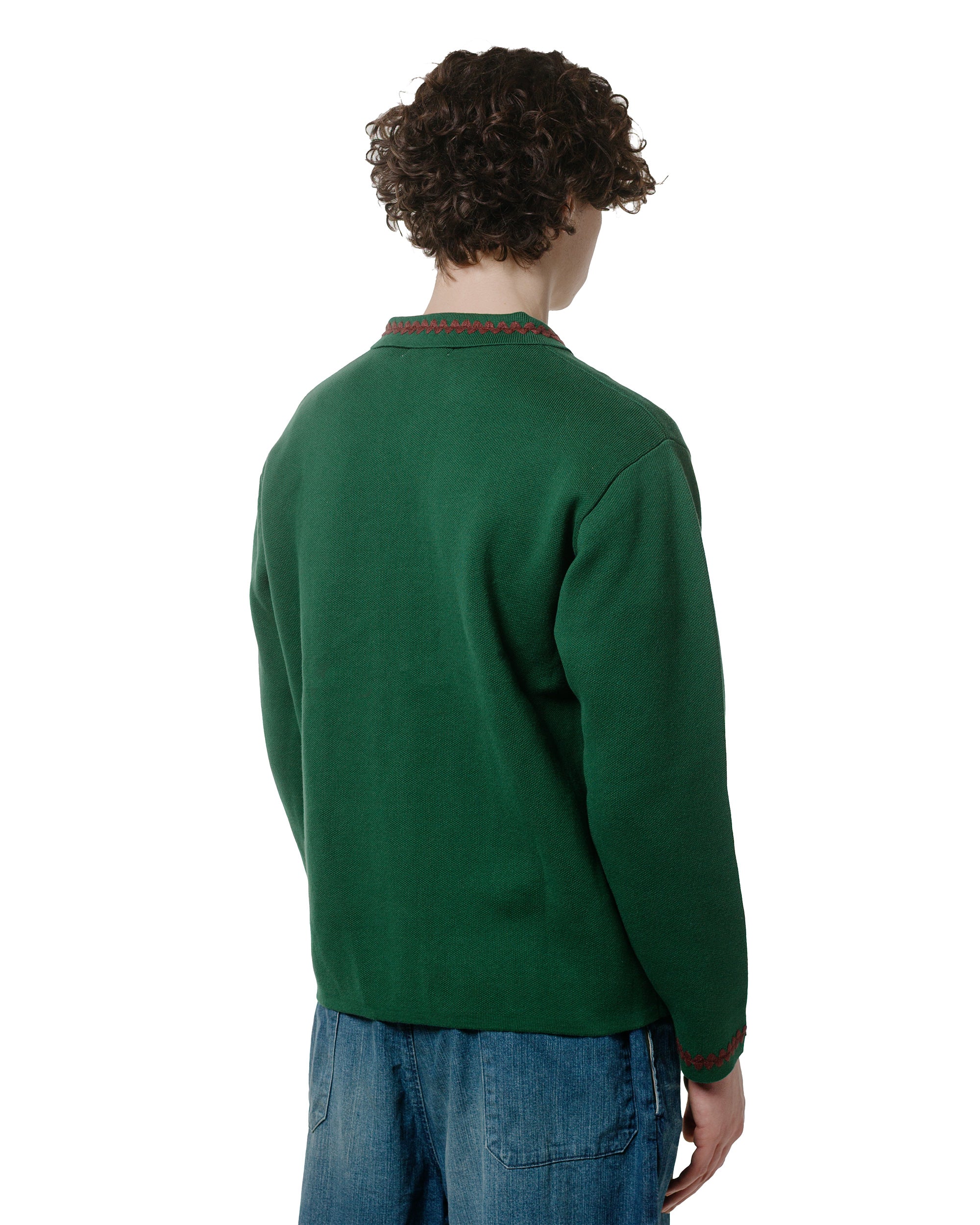 TTT MSW Knit Polo Cardigan Green