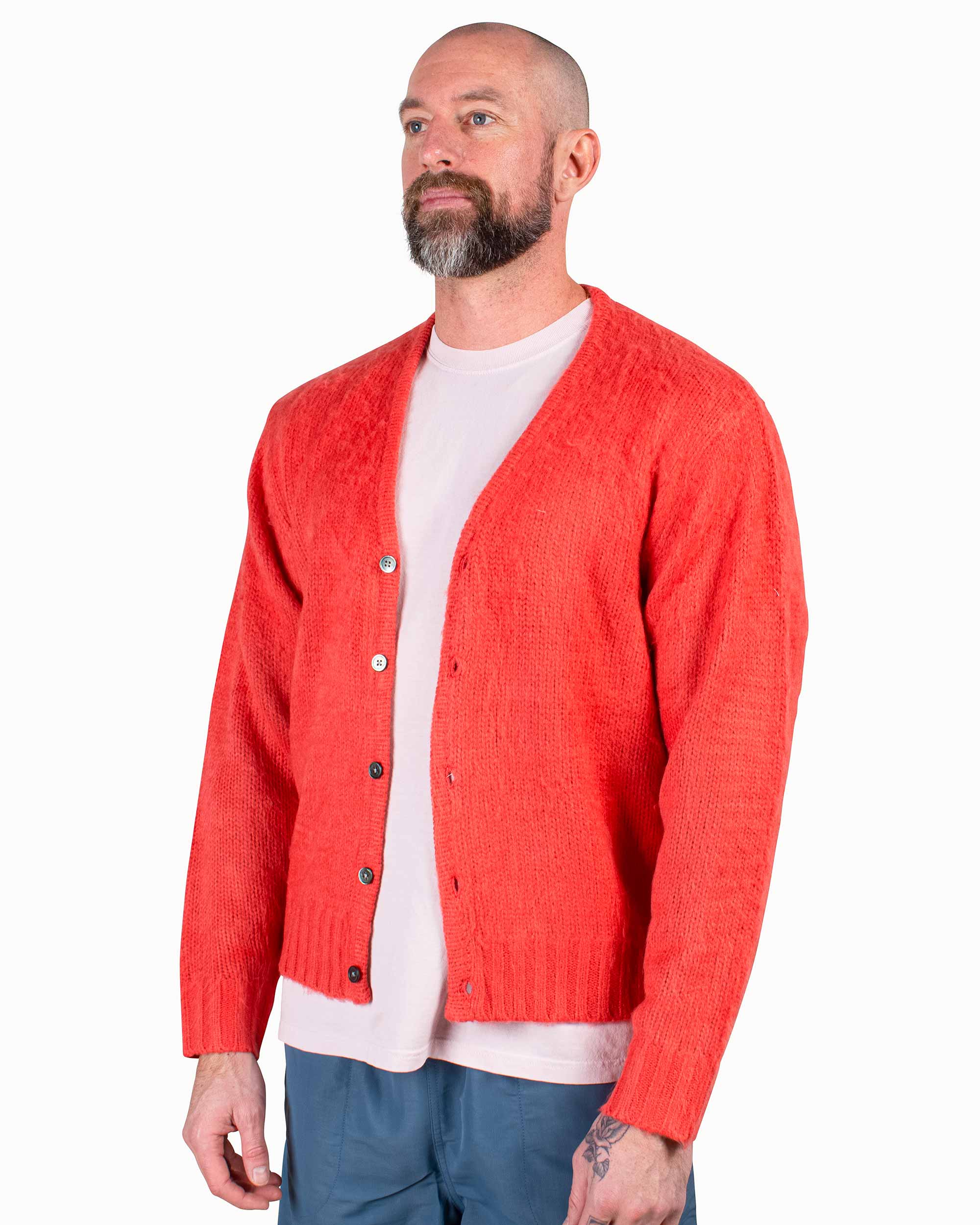 Stüssy Brushed Cardigan Red