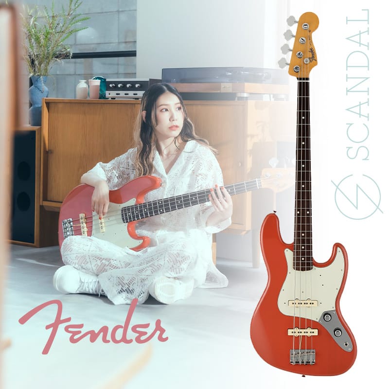 預購SCANDAL 簽名款Fender Japan Tomomi Jazz Bass 電貝斯