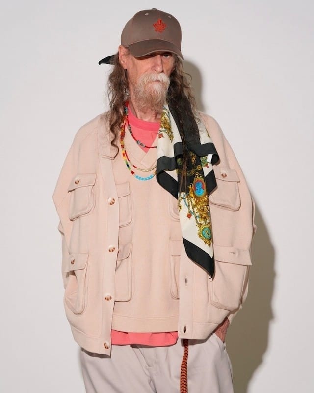 AMBERGLEAM - Fisherman Knit Cardigan / SmokeCloud