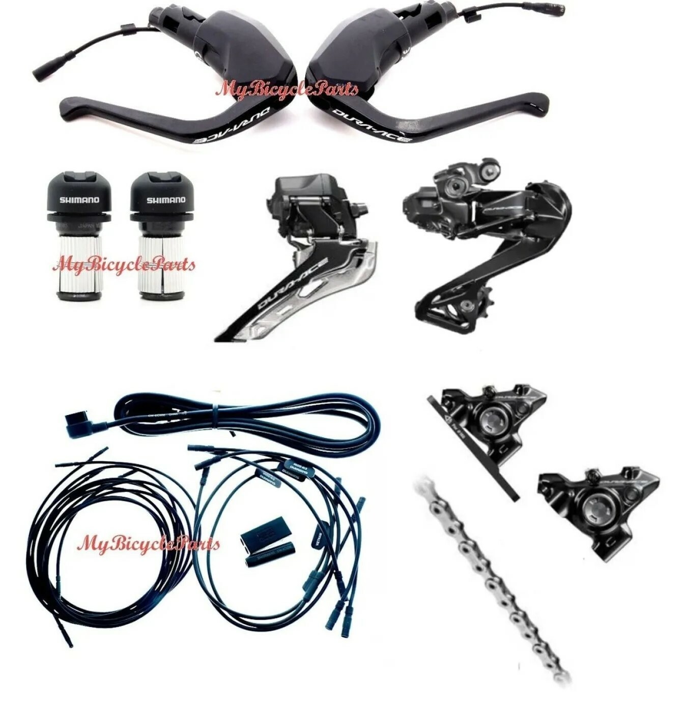 Shimano TT Di2 ST-R9180+FD-RD-R9250 2x12 Spd Disc Brake