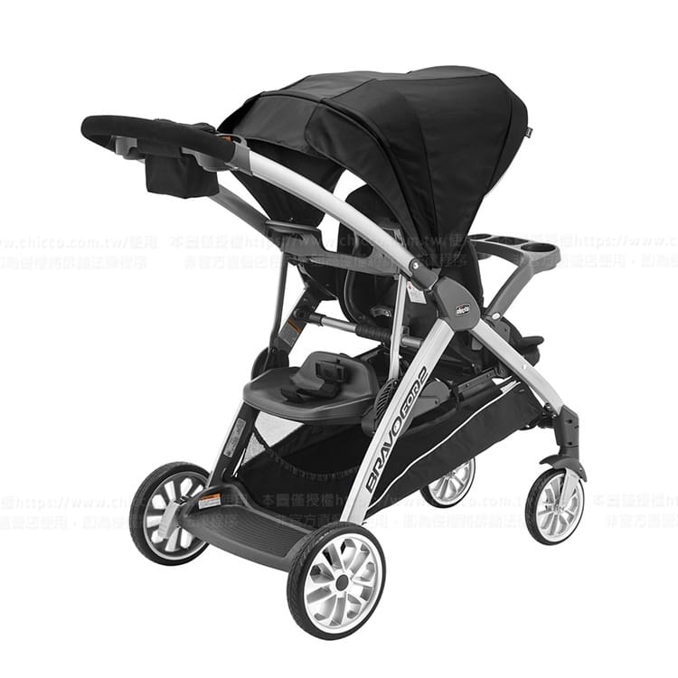chicco Bravo for 2雙人秒收手推車