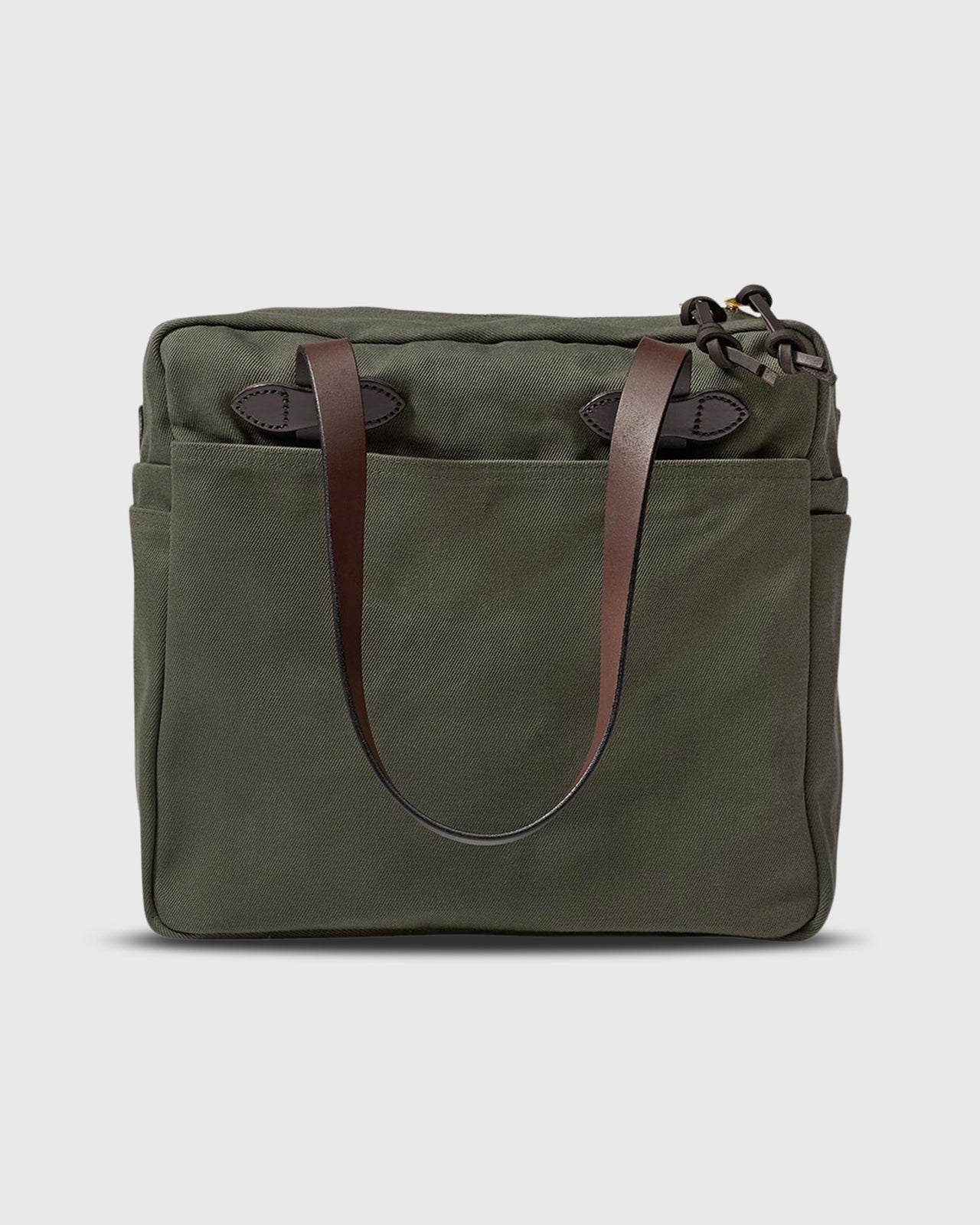 Zip-Top Tote Bag in Otter Green | Shop Mashburn