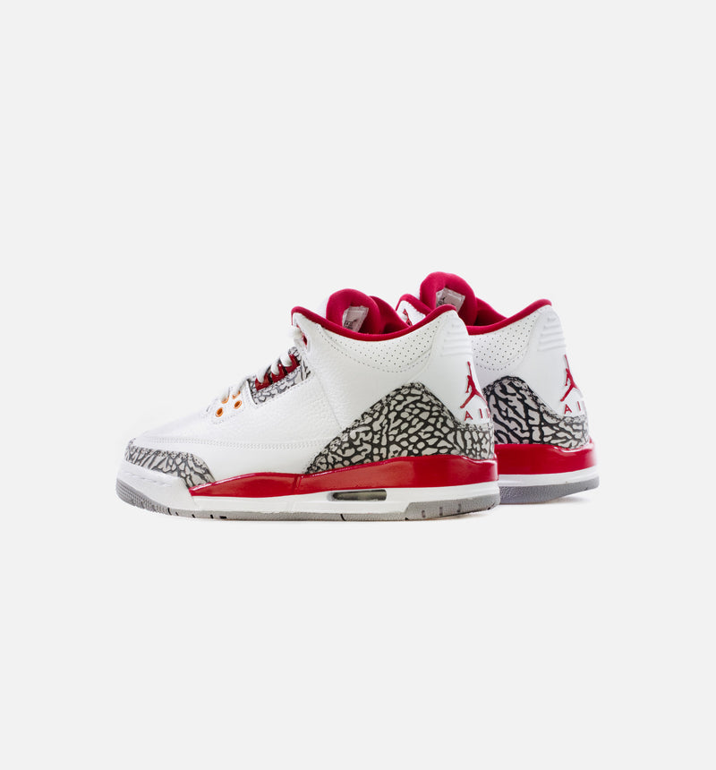 Jordan 398614-126 Air Jordan 3 Retro Cardinal Red Grade School