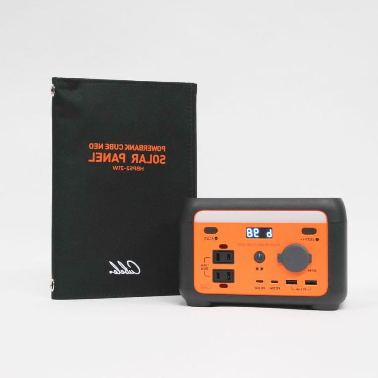 パワーバンクキューブネオ＆ソーラーパネル／HBP-201S21W | TBS