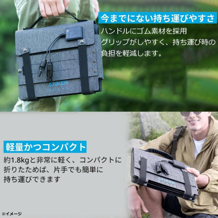 Anker ポータブル電源＆ソーラーパネルセット／230Wh／8ポート／防災
