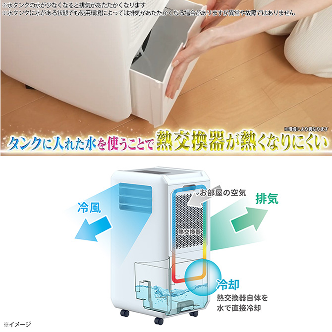 排熱ダクトレス スポットクーラー／DL-T2501WH／THREEUP(スリーアップ