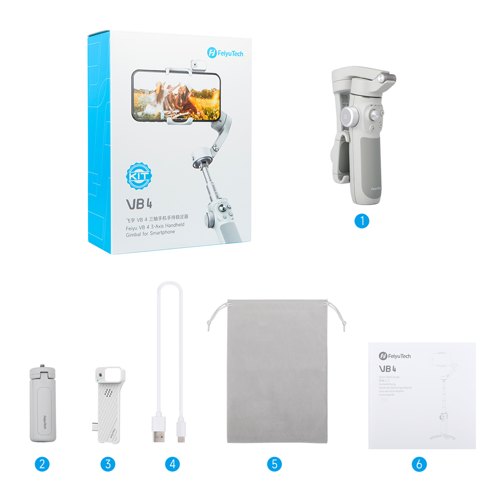 FeiyuTech VB4 AIモジュール付き スマートフォン用 3軸ジンバル フェイ