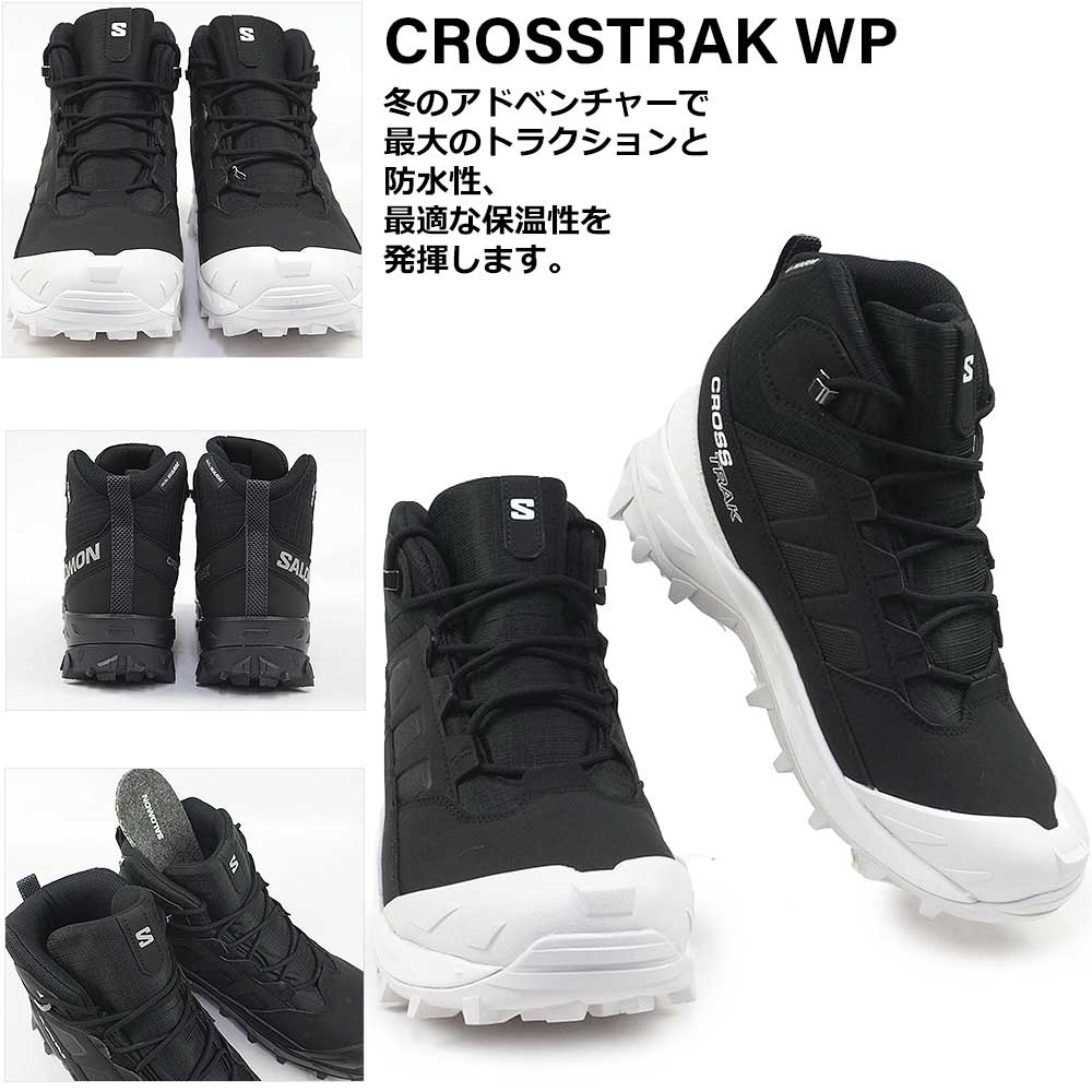 SALOMON（サロモン） メンズ 防水 ブーツ CROSSTRAK WATERPROOF ミッド