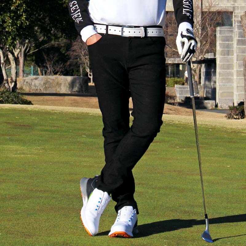 ゴルフパンツ メンズ ゴルフウェア 360度 スーパーストレッチ 伸縮