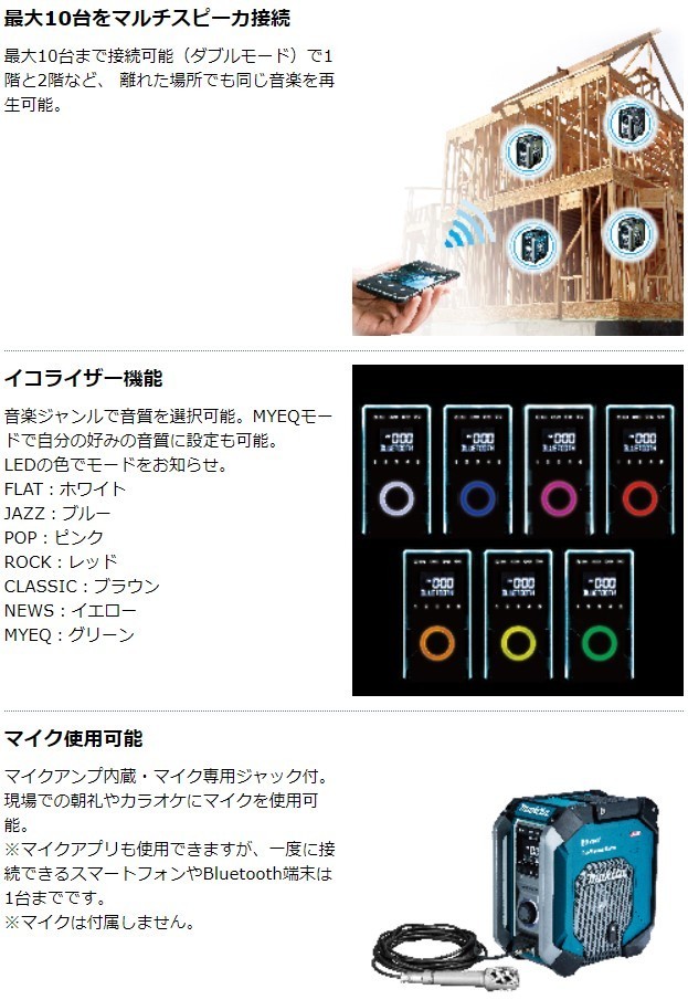 マキタ（makita） 【正規店】 充電式ラジオ MR005GZO 本体のみ 防災