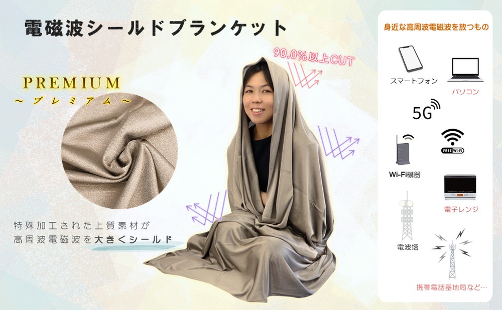 電磁波防止 電磁波対策 電磁波シールドプロテクションブランケット