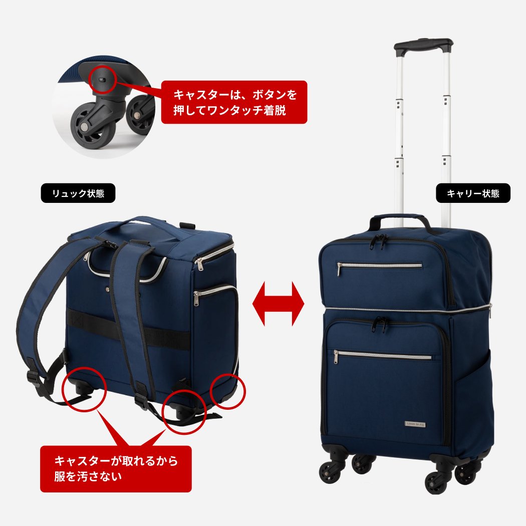 ソフトキャリー LEGEND WALKER ALES 4052-36 リュック スーツケース