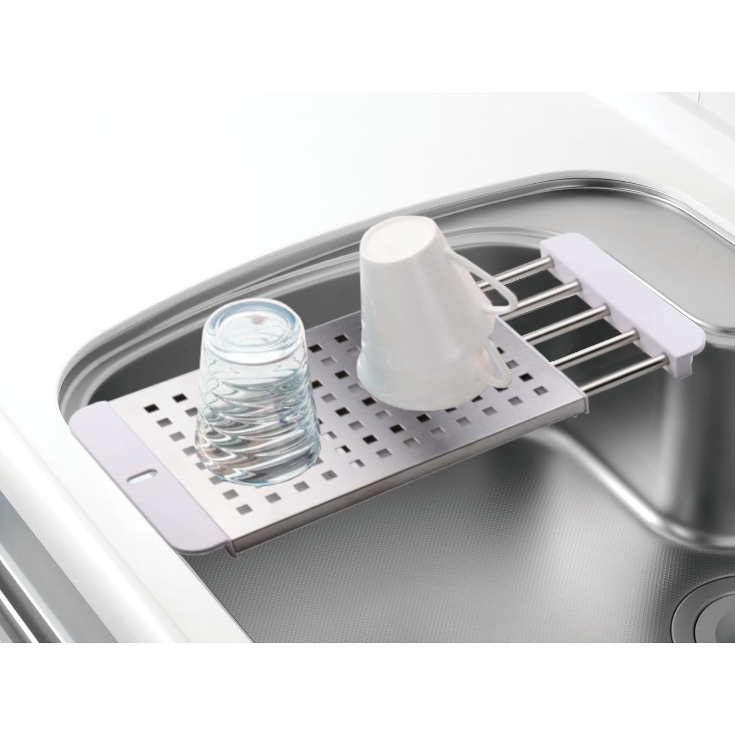 スライド式シンク調理台 シンクラック 水切りプレート 水切りトレー