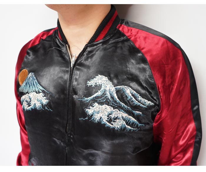 花旅楽団 ハナタビガクダン 和柄 スカジャン リバーシブル メンズ 総