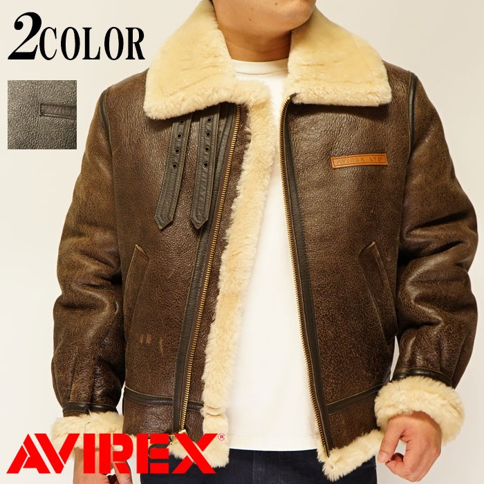 AVIREX（アヴィレックス） B-3 フライト ジャケット リアルムートン