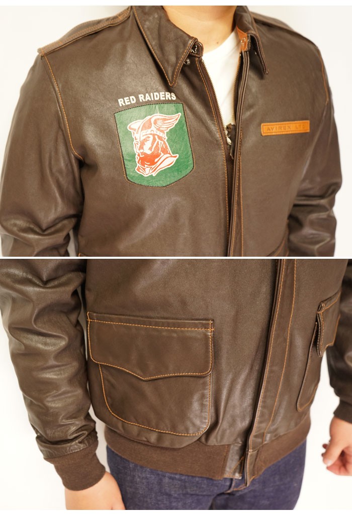 AVIREX（アヴィレックス） レザー ジャケット アウター メンズ 本革 革