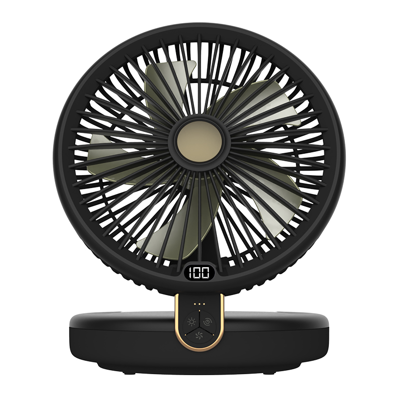 明誠 多機能扇風機 デスクランプ ファン 卓上 壁掛け 5枚羽根 6段階