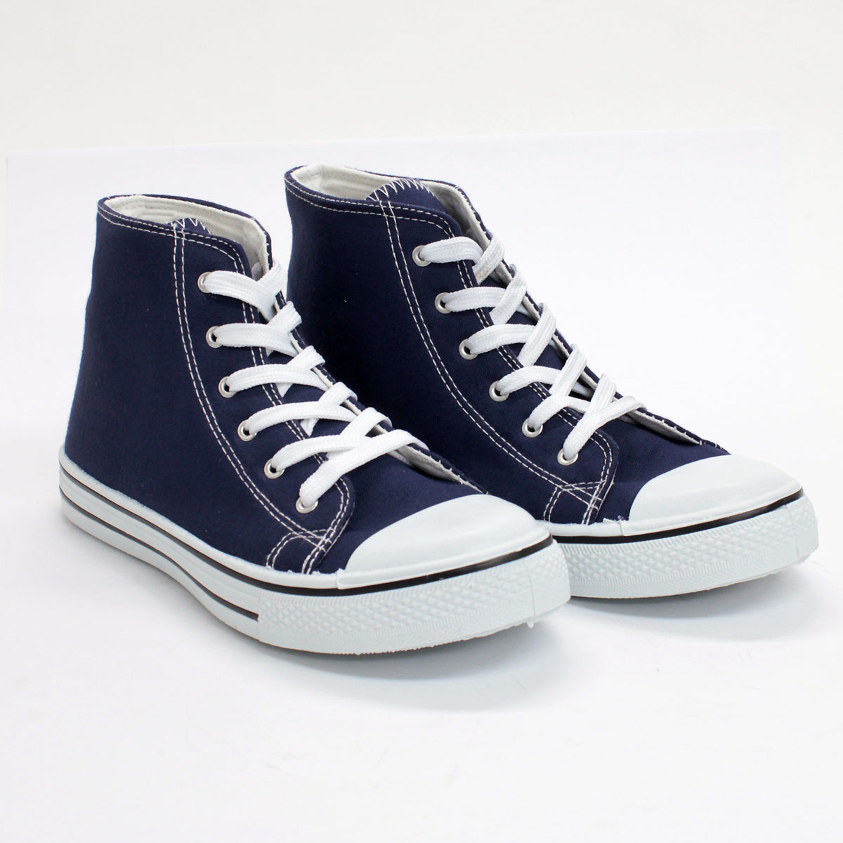 AAA+（サンエープラス） スニーカー メンズ 黒 ハイカット レース