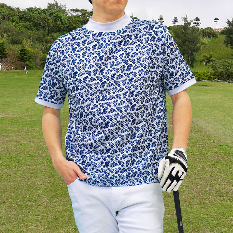 ゴルフシャツ（柄：花柄、フラワー）｜メンズウエア｜ゴルフ｜スポーツ