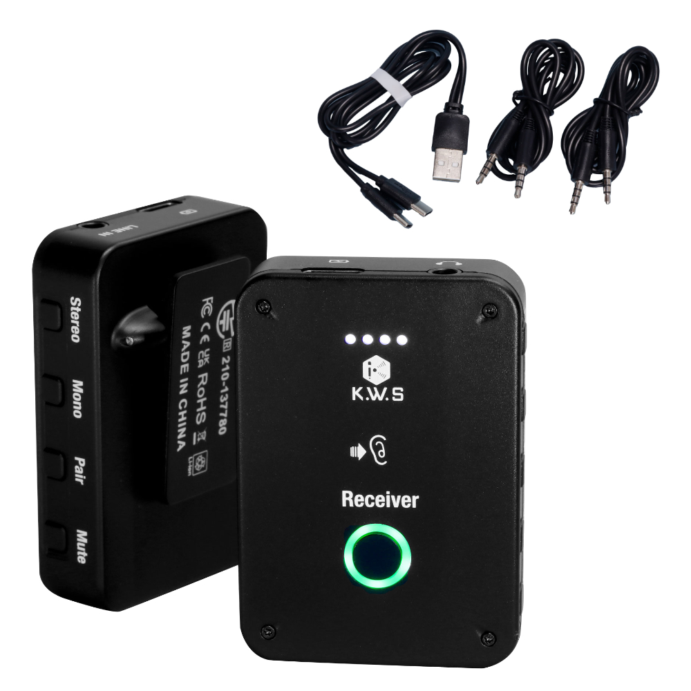 K.W.S. ワイヤレス イヤーモニターシステム KWS-EM1 送受信機