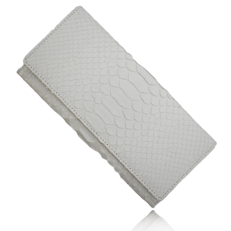 長財布 パイソン ヘビ革 メンズ 札入 100万入る 薄型 本革 本物 かぶせ