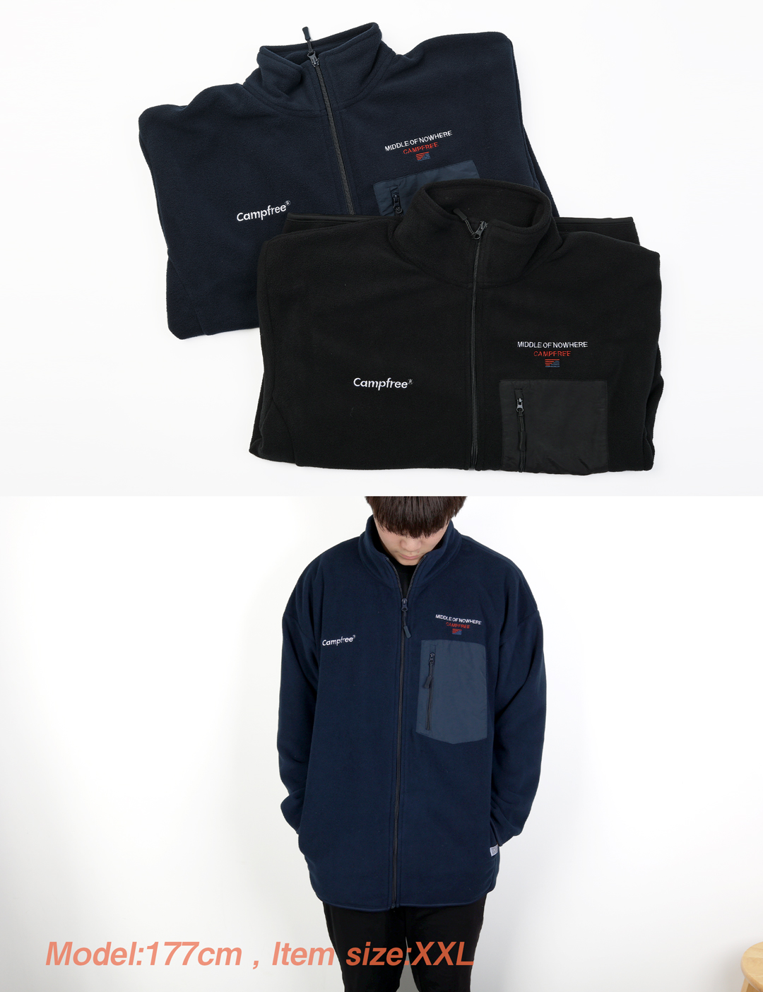 フリース ジャケット メンズ レディース 刺繍 ワンポイント 部屋着 春