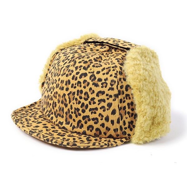 帽子 冬用 レオパード柄 ヒョウ柄 ひょう柄 レパード柄 豹柄 プードル