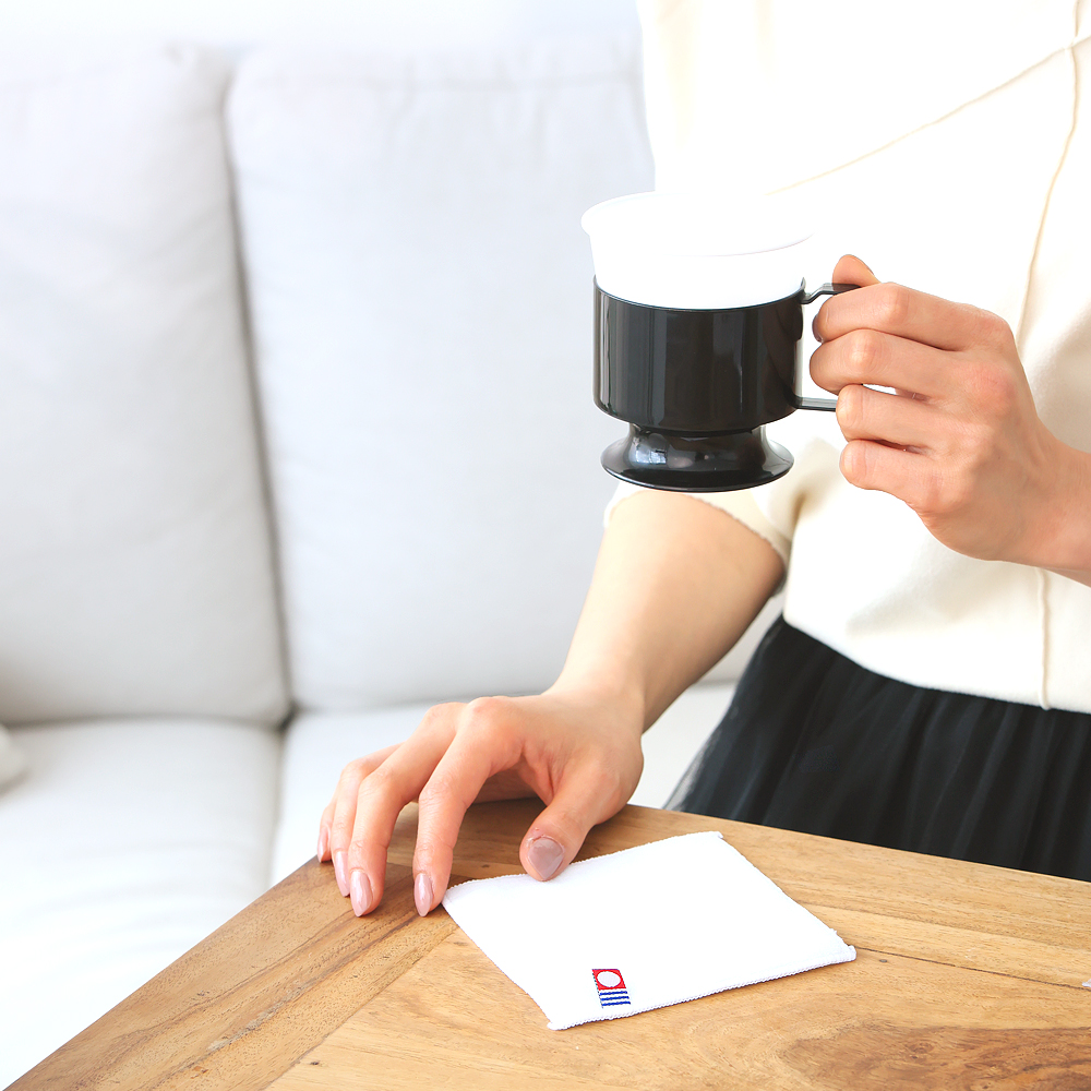 今治タオル コースター 日本製 白 ホワイト 4枚セット おしゃれ