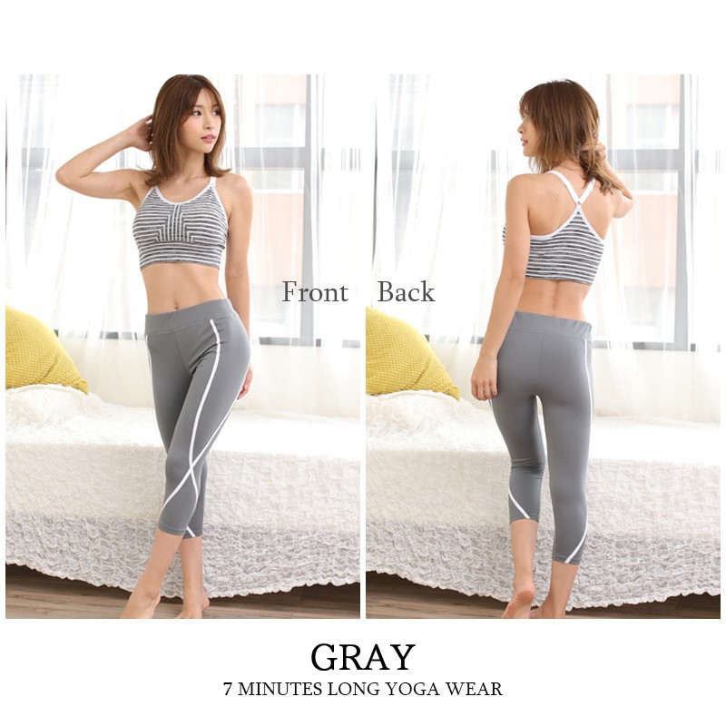 スポーツウェア セット レディース スポーツブラ 7分丈パンツ 運動