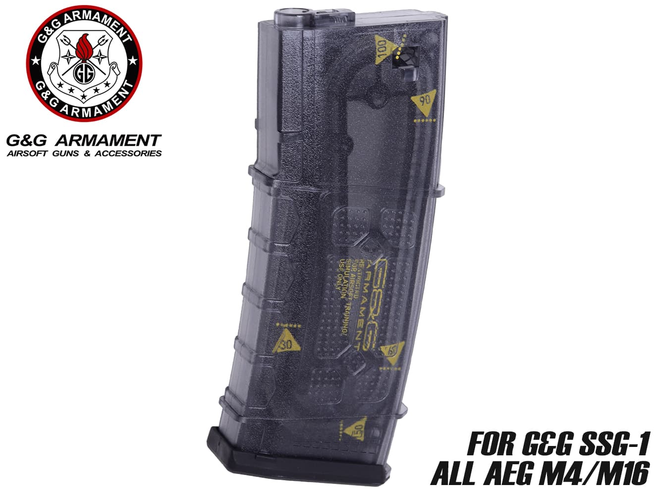 G&G GG-556-001 G&G M4/M16 2300連 ドラムマガジン G-08-171